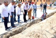 Supervisa alcalde suplente obras de infraestructura urbana
