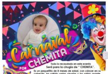 Chemita necesita de ayuda, tiene un tumor cerebral
