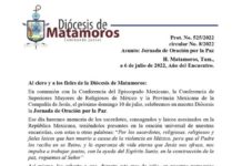 Iglesia convoca a “Jornada por la Paz”
