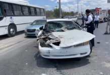 Se impactan unidades en carretera a San Fernando dejando dos lesionados
