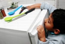 Niños en riesgo de accidentes caseros
