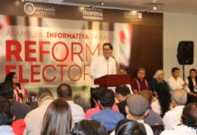 Realizan en Madero asamblea informativa sobre la Reforma Electoral.