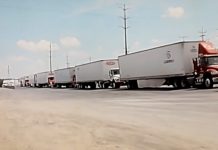 Otra vez camioneros registran largas filas para ingresar al lado americano