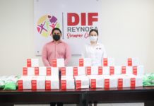 Recibe DIF Reynosa donación de cubrebocas