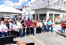Alcalde inaugura obra de pavimentación hidráulica en la Cañada