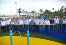 Inauguran Cabeza de Vaca y Chucho Nader Tercera Etapa del Parque Laguna del Carpintero