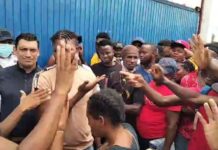 Migrantes Haitianos armaron “trifulca” y “sainete” en exterior de albergue
