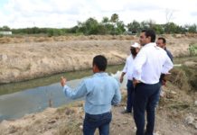 Desazolva Gobierno de Carlos Peña Ortiz drenes y canales para evitar inundaciones