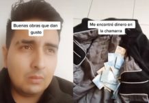 Joven encuentra miles de pesos en chamarra que compró en tianguis y los devuelve