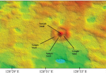 Descubren una estructura “oculta” en forma de anillo de hace 14 millones de años