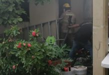 Se quema todo en el interior de pequeña bodega