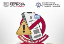 Exhorta Gobierno de Reynosa a conductores no usar celular al volante