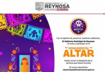 Inaugurará Gobierno de Reynosa Monumental Altar de Muertos el 1 de noviembre