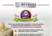 Recomienda Gobierno de Reynosa precaución por uso de veladoras