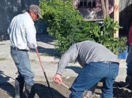 Reparó COMAPA fuga de agua en San Valentín