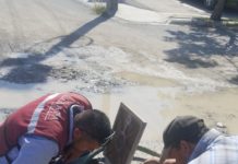 Atendió COMAPA fuga de agua en Almendros