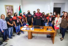 Visitaron atletas al Alcalde Carlos Peña Ortiz