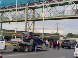 Accidente vial deja daños y caos en carretera Río Bravo a Reynosa