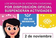 El Módulo de Atención Ciudadana del INE Tampico suspenderá actividades el próximo 02 de noviembre