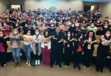 Personal de la Secretaría del Trabajo de Tamaulipas se une a sensibilización del cáncer de mama