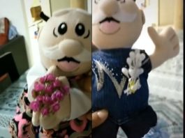 ¡Hasta en la boda! Pareja lanza peluches del Dr. Simi en lugar de ramo y liga