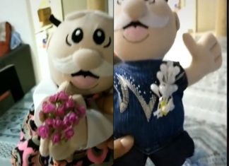 ¡Hasta en la boda! Pareja lanza peluches del Dr. Simi en lugar de ramo y liga