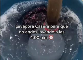 Joven crea lavadora barata y casera usando una botella; aquí el tutorial