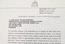 IETAM “contra” periodistas; Jose Angel Solorio el primero