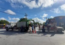 Sondeó COMAPA drenaje en la Ave. 20 de Noviembre