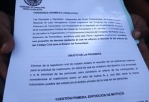 Piden reforma al artículo 85 fracción IV del Código Civil del Estado de Tamaulipas para que personas con VIH puedan contraer matrimonio