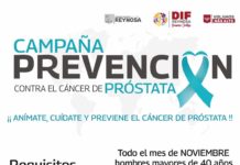 Inicia DIF Reynosa Campaña de Prevención Contra el Cáncer de Próstata