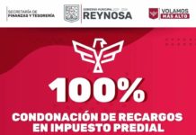 En Reynosa últimos días de 100% de descuento en recargos de Predial
