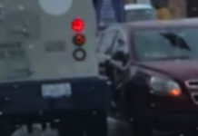 Accidente vial dejo daños materiales, y caos vehicular