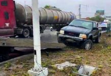 “Carambola” de unidades deja daños y caos vehicular en carretera a Río Bravo