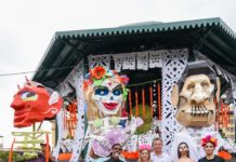 Encabezan Chucho Nader y Aída Féres de Nader Instalación de Monumental Altar de Día de Muertos