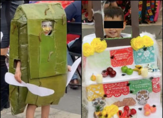 Video: Niños se disfrazan de tamal y altar por Día de Muertos y se vuelven virales