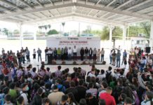 Inauguró Carlos Peña Ortiz techumbre del CETIS 71