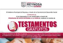 Últimos días de Testamentos Gratuitos del Gobierno de Reynosa