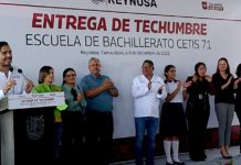 Apoyan con techumbre a alumnos de la escuela CETIS 71