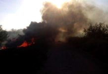Bomberos sofocan incendio en predio baldío que dejo daños y contaminación