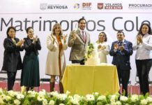 Sellan su amor 144 felices matrimonios en Reynosa