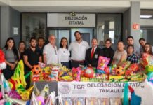 Recibió Alcalde de Reynosa donativo navideño de la FGR