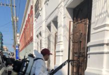 Fumigan refugio temporal de Invierno en Tampico
