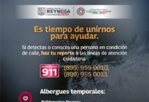 Busca Gobierno de Reynosa proteger a personas vulnerables