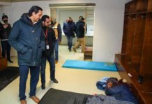 Constató Carlos Peña Ortiz atención correcta en albergue del Polideportivo