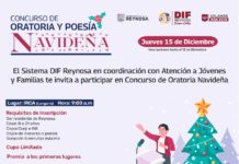Realizará DIF Reynosa concurso de Poesía y Oratoria Navideña