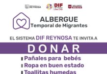 Llama DIF Reynosa a donar artículos en Albergue Temporal