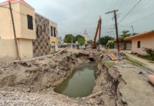 Cabeza de Vaca dejó obras de drenaje inconclusas y de muy mala calidad