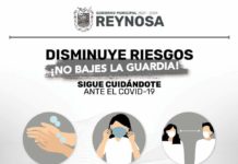 Exhorta Gobierno de Reynosa a cuidar salud ante COVID-19