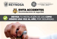 Exhorta Protección Civil de Reynosa revisión a instalación de gas doméstico